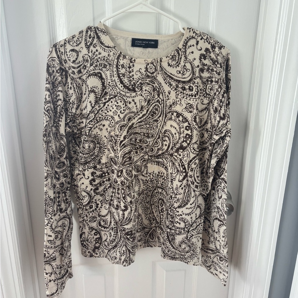 Jones New York | Vintage Patterned Blouse